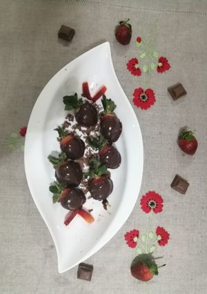 A picture of Choco straberry dip.