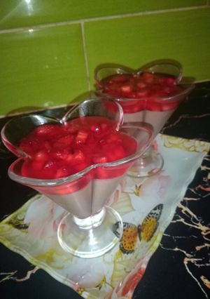 صورة لوصفة فلان بلاجولي والفرولة 😘😘😘