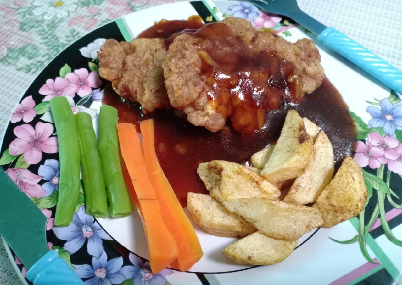 Crispy Beef Steak ala Waroeng Steak