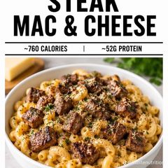 STEAK MAC & CHEESE A picture of STEAK MAC & CHEESE.