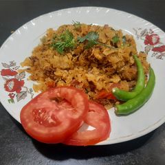 A picture of Spicy Roti Upma.