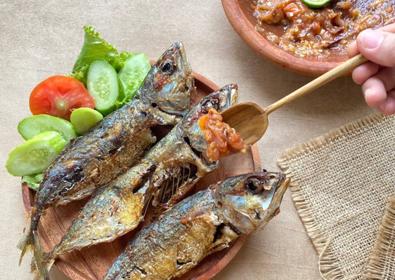 Kembung Goreng Sambal Dadak