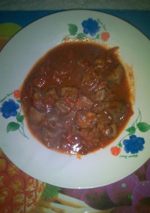 A picture of Matumbo stew.