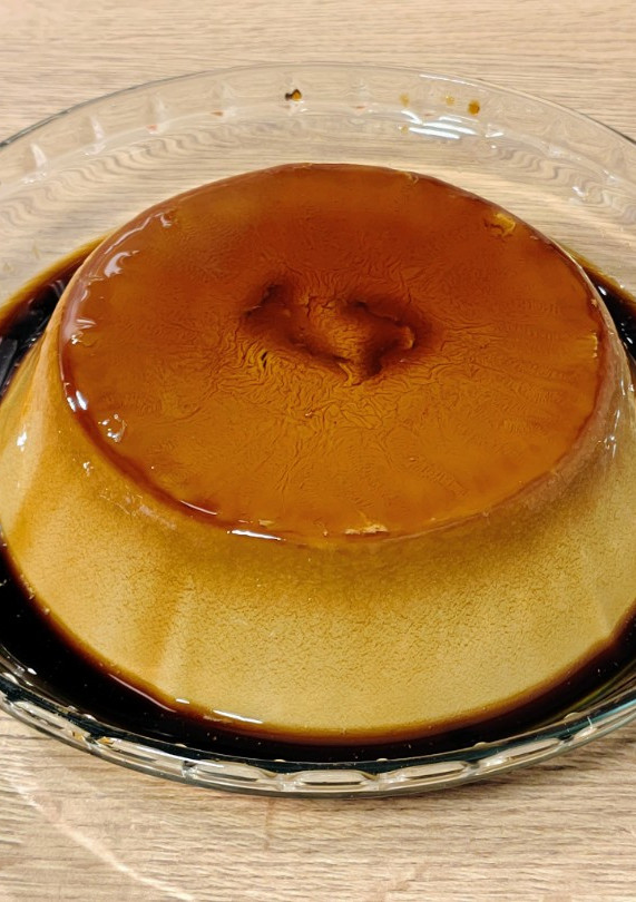 Una foto de Flan de café