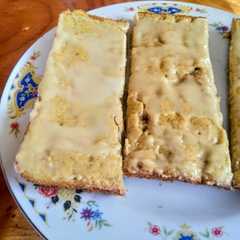 Una foto de Queque plátano avena