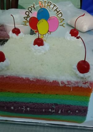 Foto resep Rainbow cake