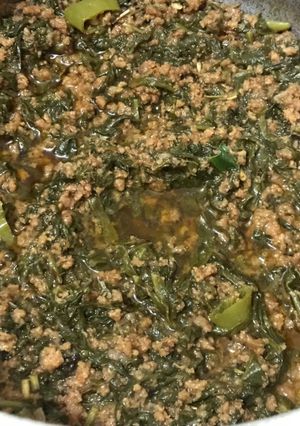 A picture of Qeema Palak.