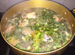 Hình của món Lẩu cá chép giòn.