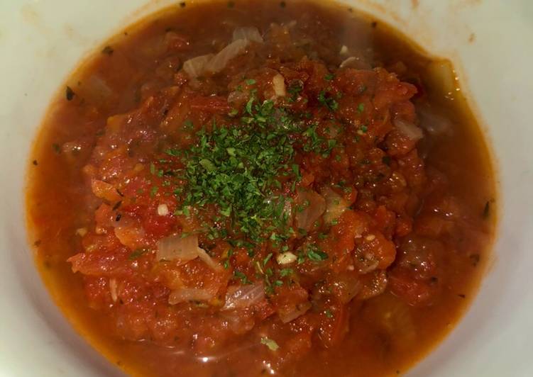 Bagaimana Membuat Easy Tomato Concasse/ Saus Tomat (Resep Sehat), Enak