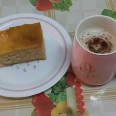 كيكة الكريم كراميل 😋-レシピのメイン写真