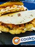 Piadina con Salmone e Crema di Ceci