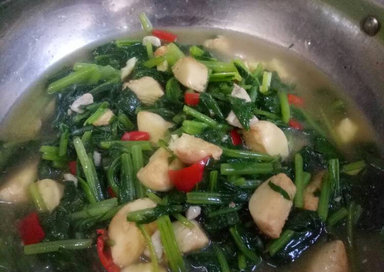 Cara Bikin Tumis sawi tofu, Lezat Sekali