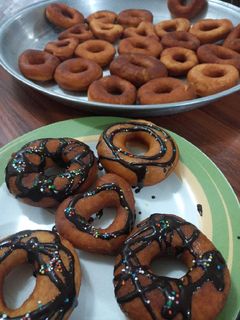 عکسی از دستور دونات پفکی 😋خمیرجادویی