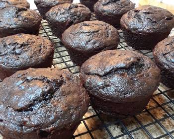 The New Way Make Recipe Double Chocolate Banana Muffins or Bread Most Delicious