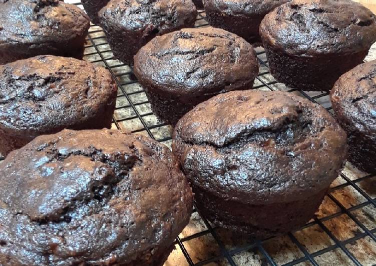 How to Make Homemade Double Chocolate Banana Muffins (or Bread)