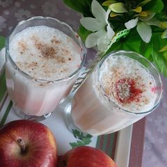 Apple milkshake 😋 A picture of Apple milkshake 😋.