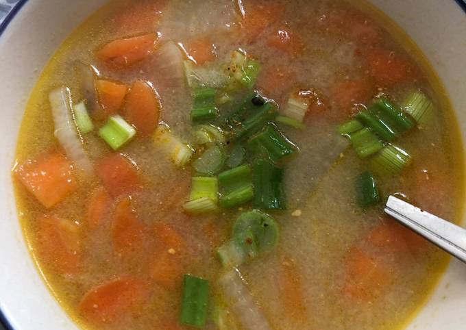 Carrot and Daikon Miso Soup - vegan