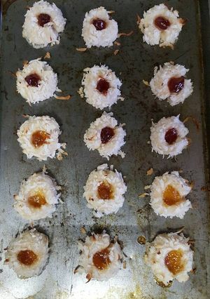 A picture of Coconut Thumbprints .