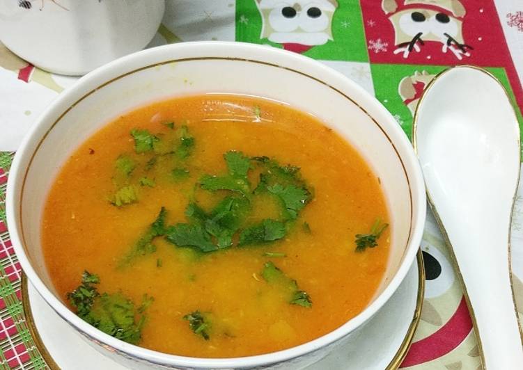 Easiest Way to Prepare Homemade Tuvar Tomato Shorba