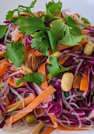 A picture of Vermicelli Salad with Tamarind Dressing.