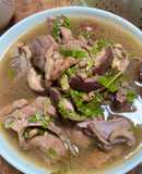 Thịt ngan canh nấm hương