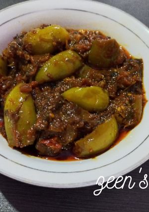 A picture of Baingan Tamatar.