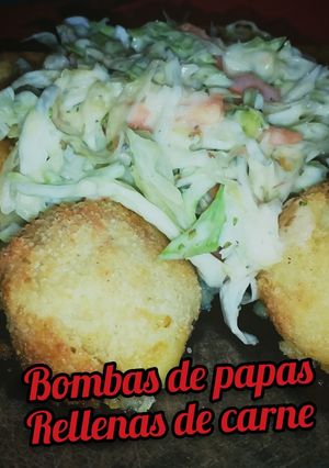 Una foto de Bombas rellenas de carne