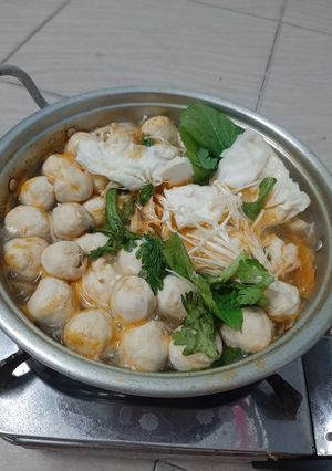 Hình của món Lẩu Sinh Viên Rẻ rề dưới 50k blem blem.
