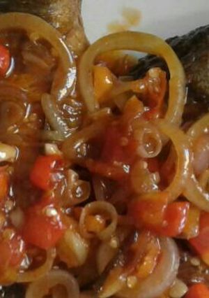 Foto resep 05. Ikan saus padang
