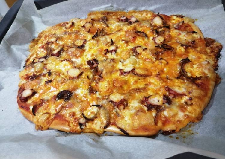 Pizza de pulpo