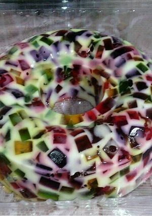 Foto resep Puding Pelangi / Puding Mozaik