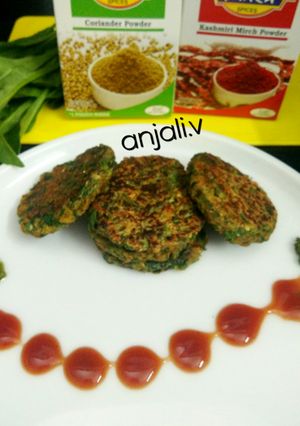A picture of Soya and spinach Kebab.
