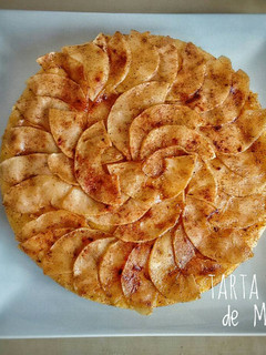 Una foto de Tarta Vegana de Manzana