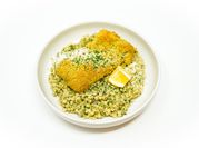 A picture of couscous with fish