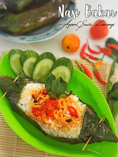 Foto resep Nasi Bakar Ayam Suwir Kemangi