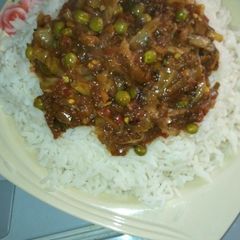 A picture of Shinkafa da miyar cabbage.