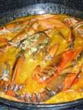 Arroz con bogavante para comida con amigos
