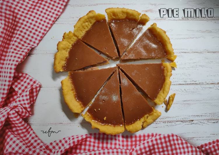 Langkah Mudah untuk Membuat Pie Susu Milo Teflon, Sempurna