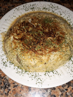 Una foto de Tortilla de setas y gulas