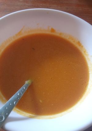 A picture of Butternut soup.