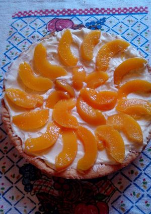 Una foto de Tarta de duraznos