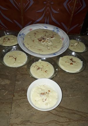 A picture of Zafrani kheer.
