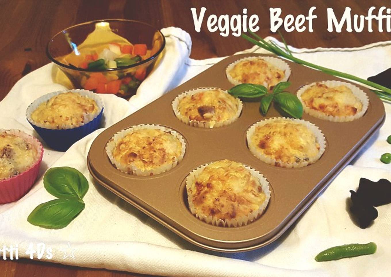 Resep Veggie Beef Muffins, Lezat