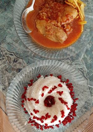 عکسی از دستور چلو مرغ