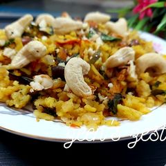 A picture of Power Poha/Mixed Nuts Poha.