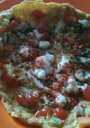 Foto resep Telur dadar sayur