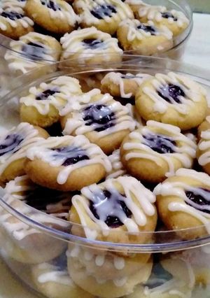 Foto resep Thumprint cookies topping glaze eagless