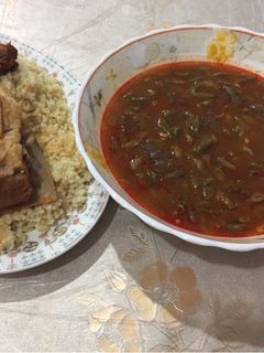 صورة لوصفة مرقة فاصوليا باللحم