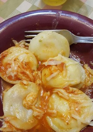 Una foto de Sorrentinos de Ricotta, Jamón, Queso y Puerro