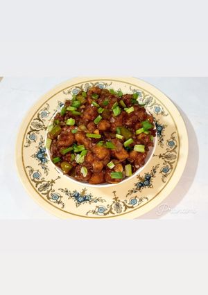 A picture of Cauliflower Manchurian.